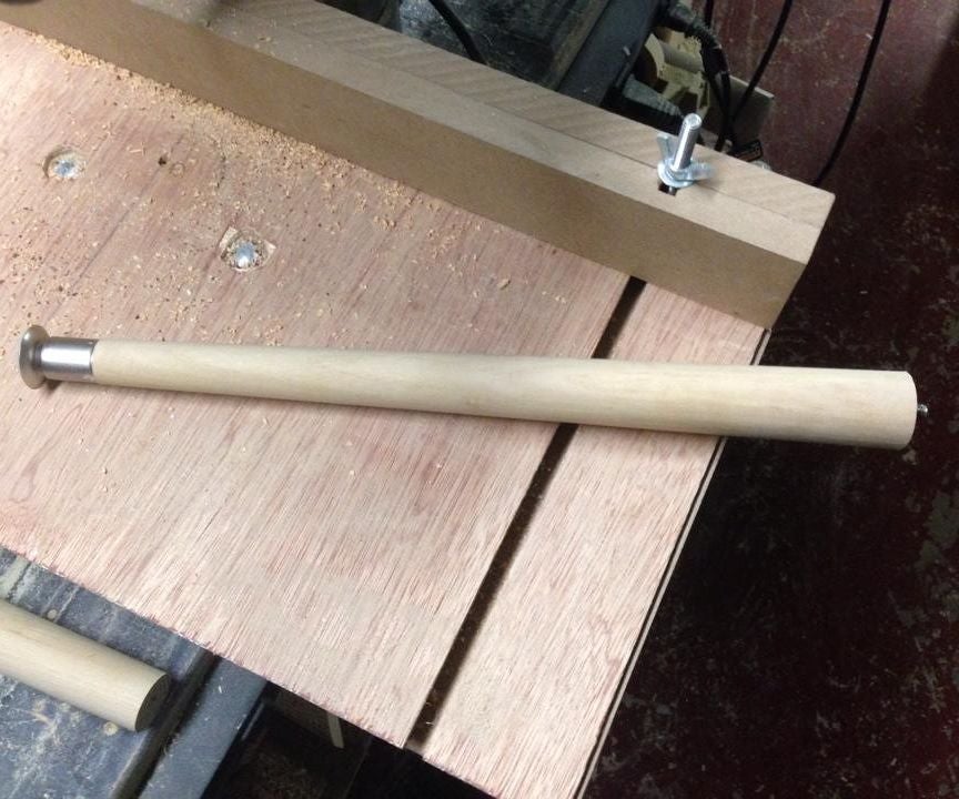 Cutting Down And Rethreading A Stock Table Leg 5 Steps Instructables Rethreading A Stock Table Leg, How To Make Round Table Legs Without Lathe