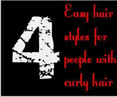 4 easy hair styles for curly hair DIY Project DIY Project Image