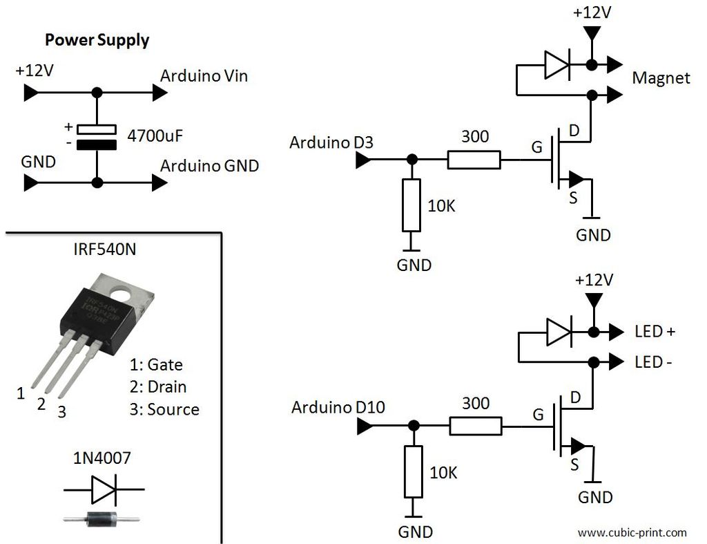 Irf540n Using Arduino Can I use an IRF520 to replace an IRF540n in a circuit? : r/AskElectronics