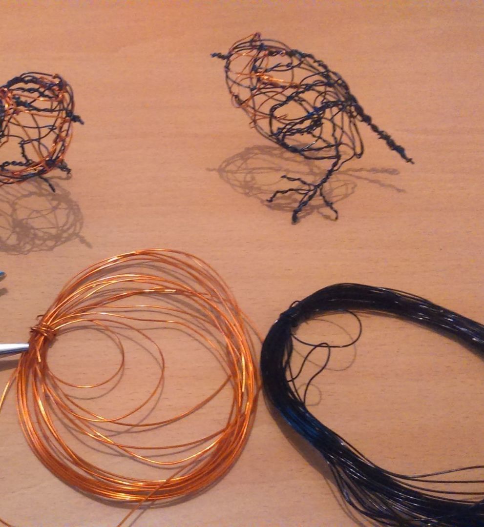 Making Wire Birds 