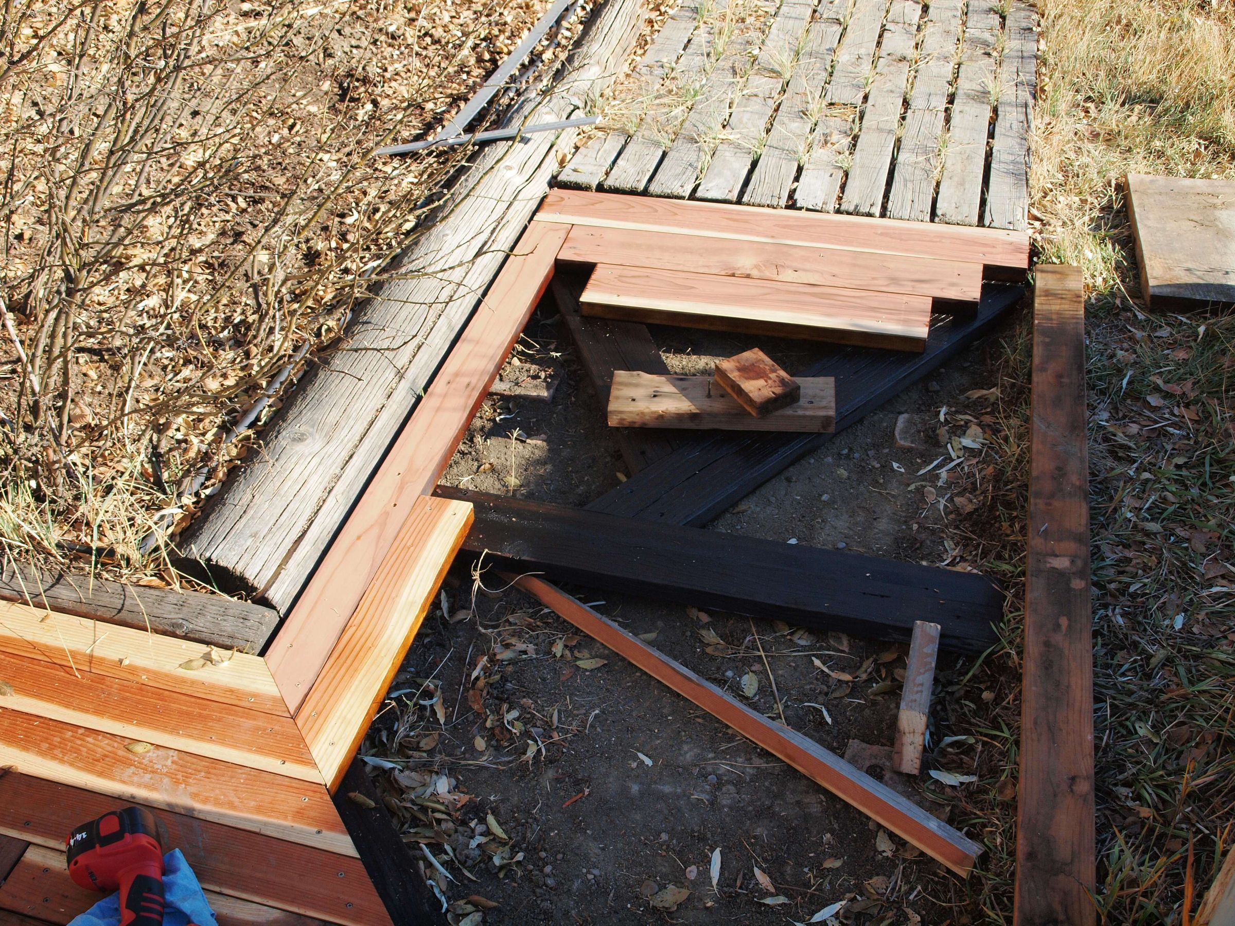 How to Build an Awesome Sidewalk With Recycled Lumber for Only 50.00