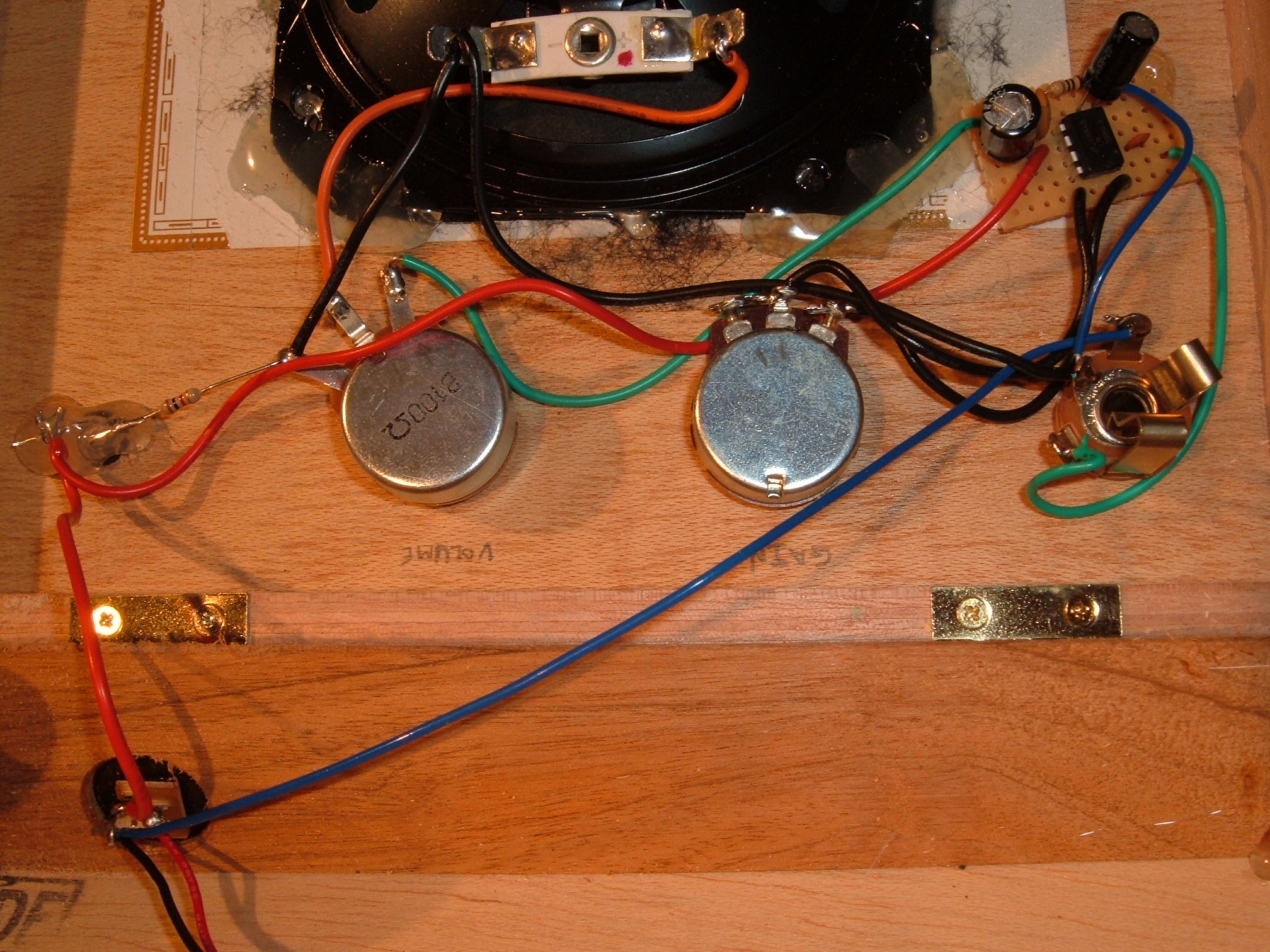 The Process of Building a Cigar Box Guitar Amp Little Gem or the 5