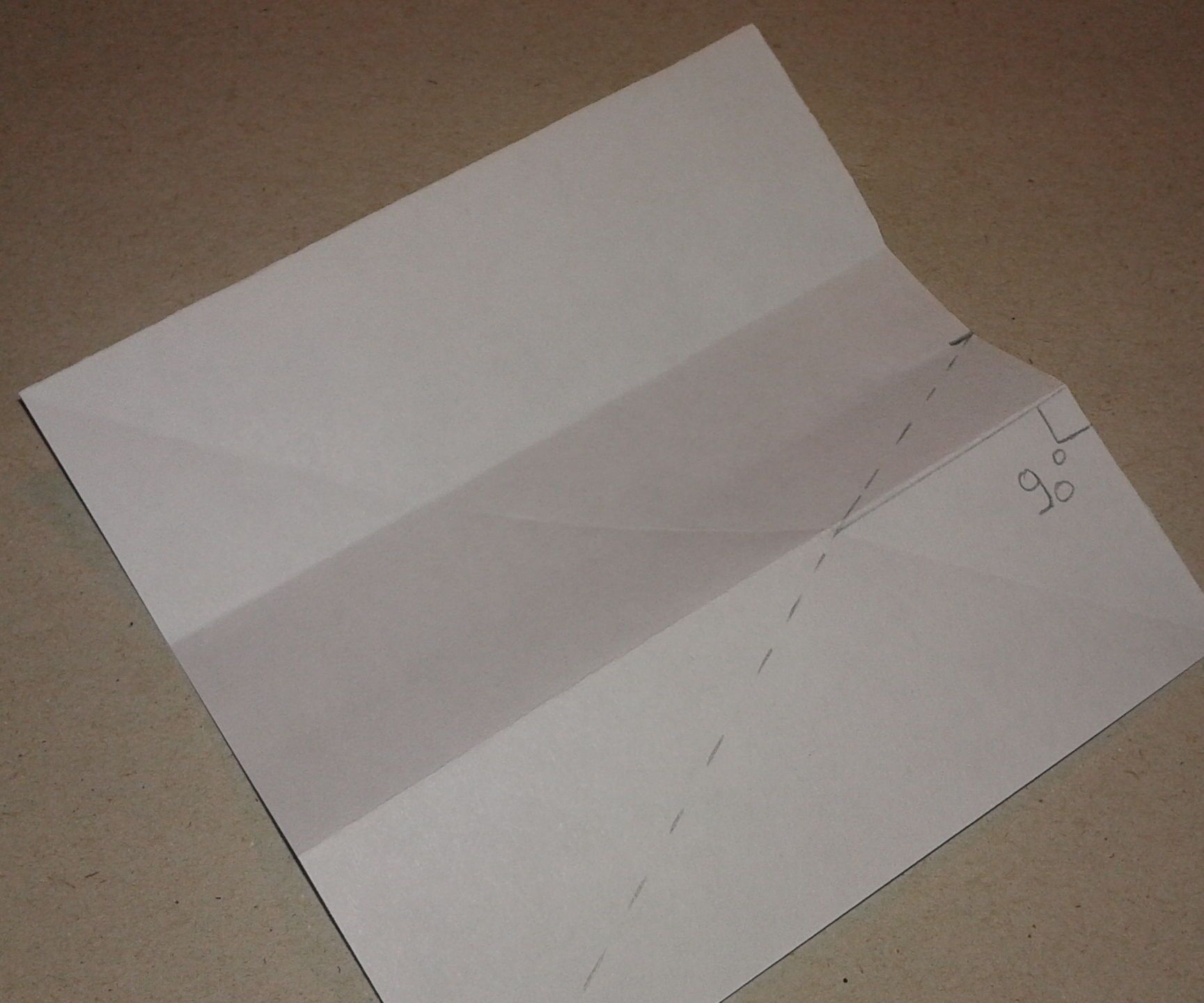 Step-by-step guide for folding a square into thirds DIY Project DIY project