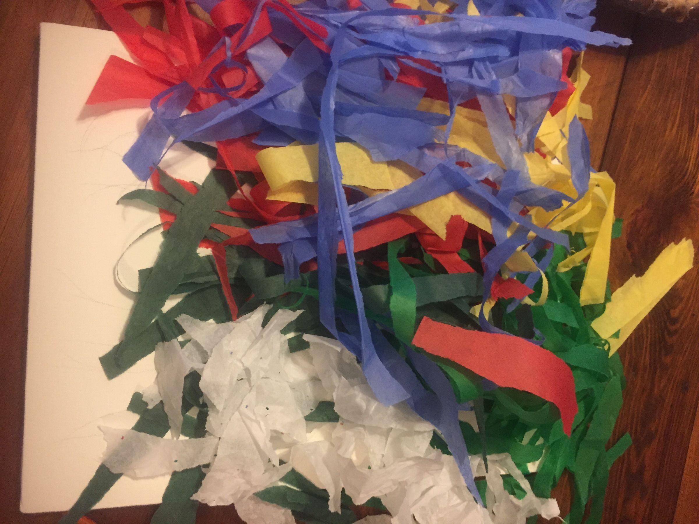 Tissue Paper and Glue Collage 5 Steps (with Pictures) Instructables