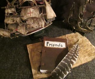 Realistic Leather Book From Cardboard and Tissue Paper