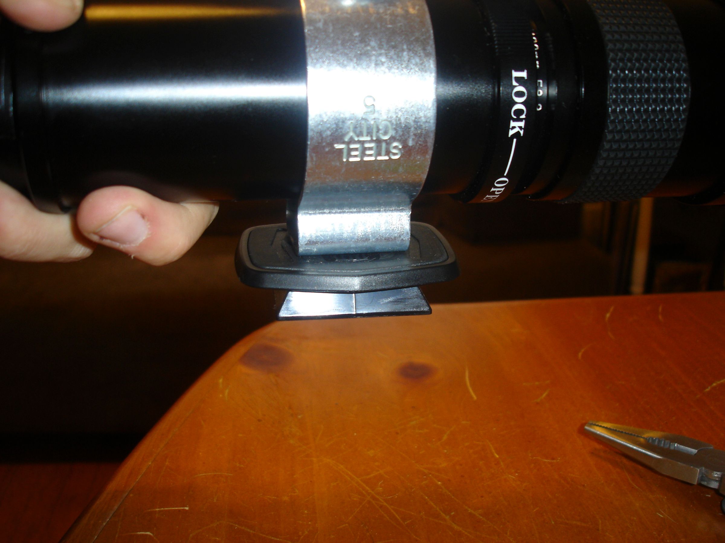 Under 2 Telephoto Lens Tripod Mount 4 Steps Instructables