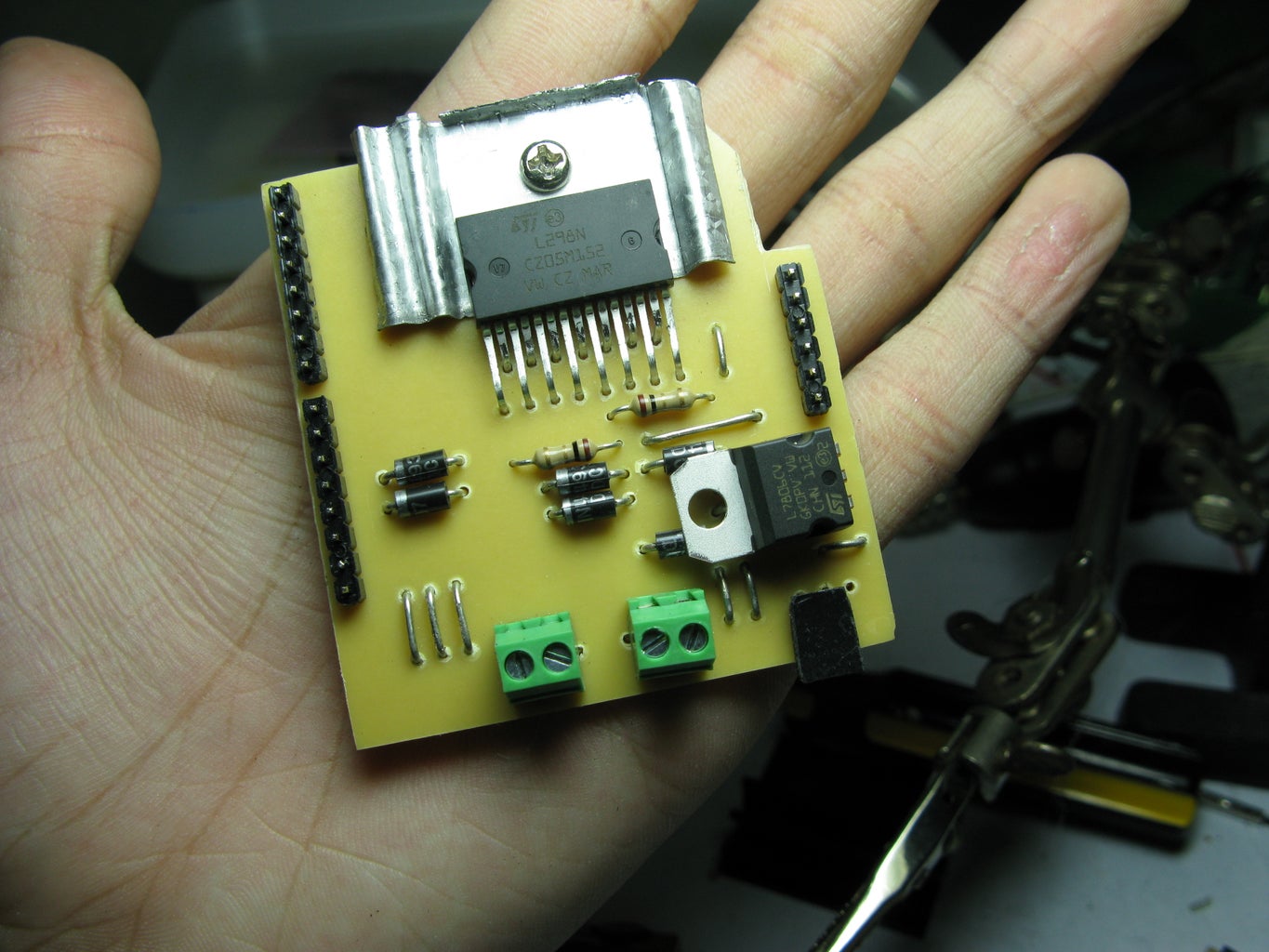 DIY Arduino Motor Shield (L298N 2x4A) : 6 Steps (with Pictures ...