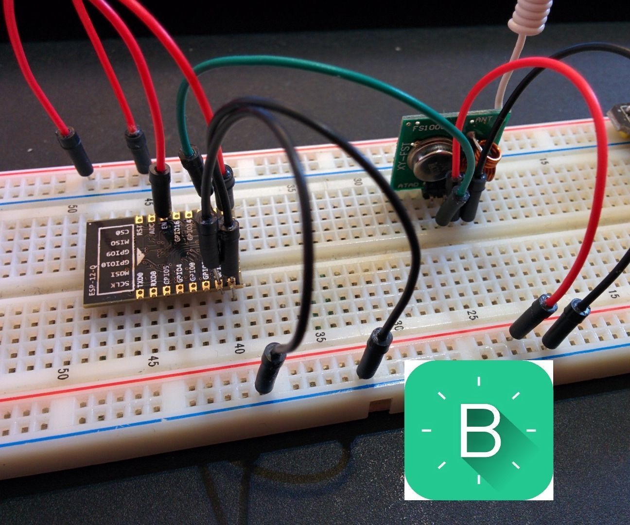 ESP8266-12  Standalone Blynk   Control  Outlets Wireless  433 Mhz