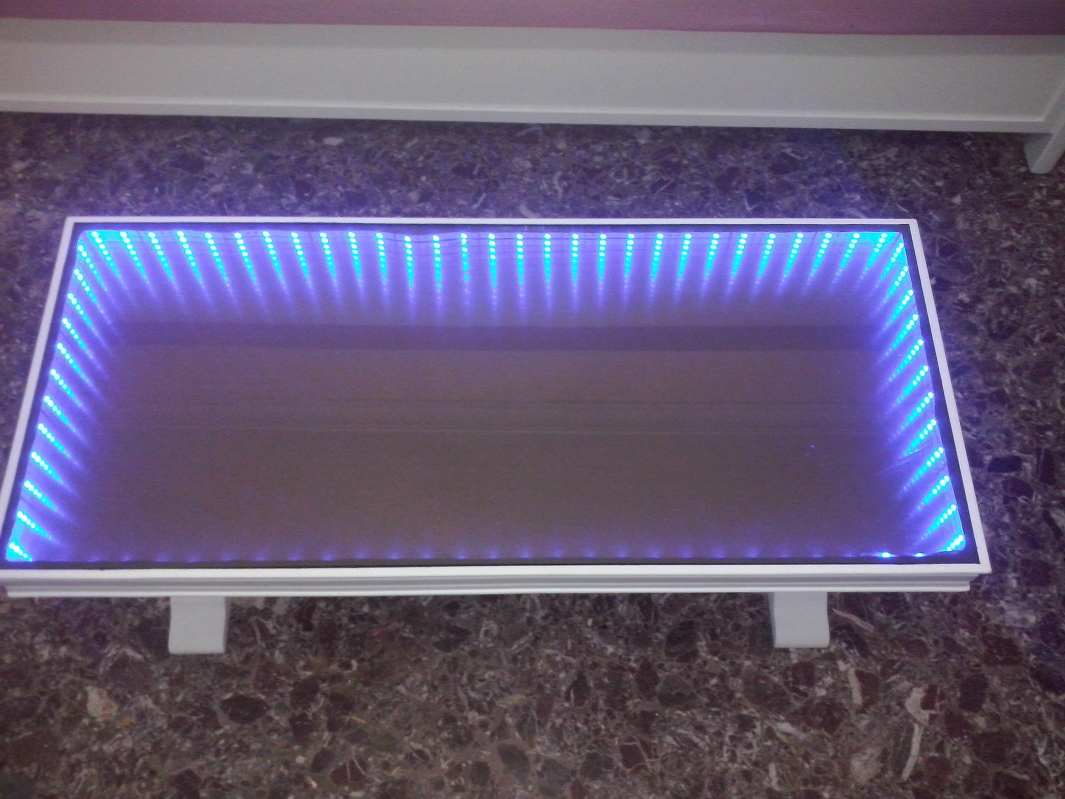 Infinity Mirror Coffee Table! 5 Steps (with Pictures) Instructables