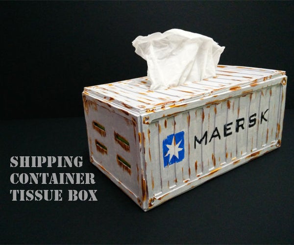 Shipping Container Tissue Box