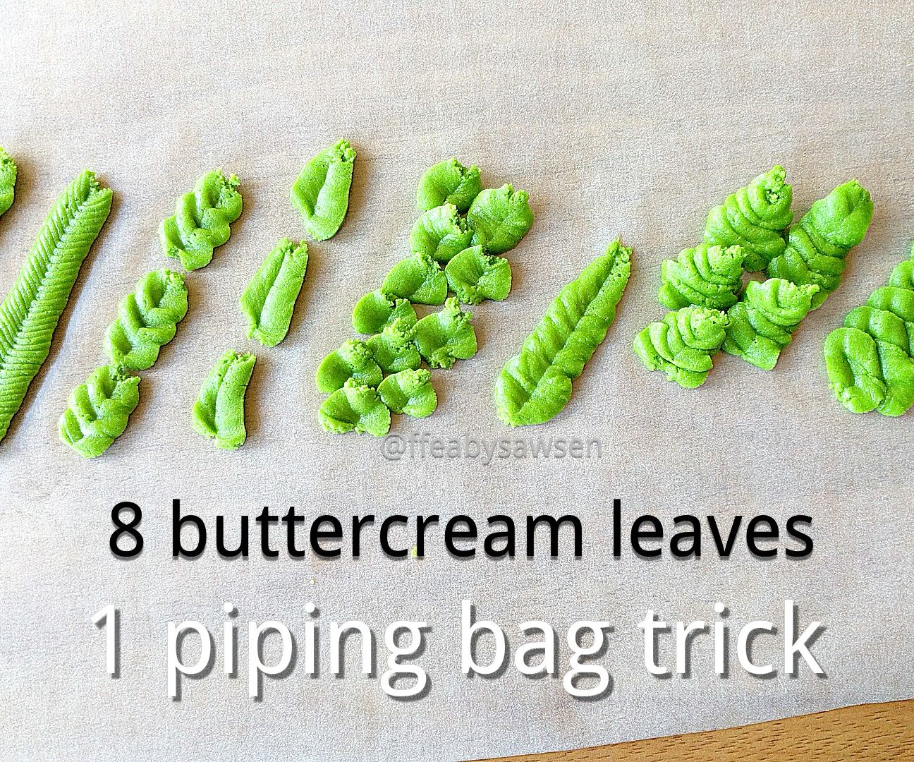 DIY Leaf Piping Tip & 8 Buttercream Leaves 3 Steps (with Pictures