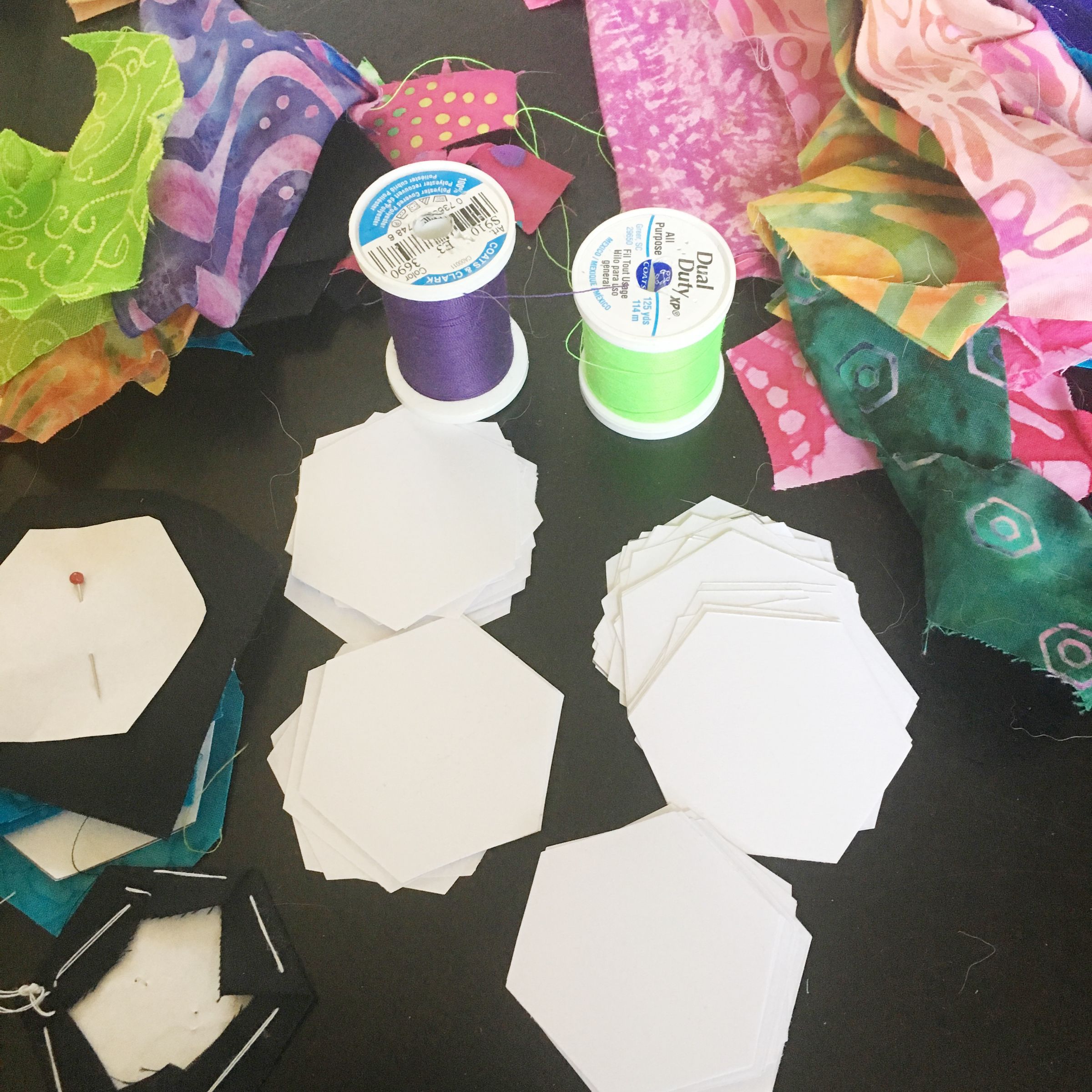 Hand Sewing Hexagons 6 Steps (with Pictures) Instructables