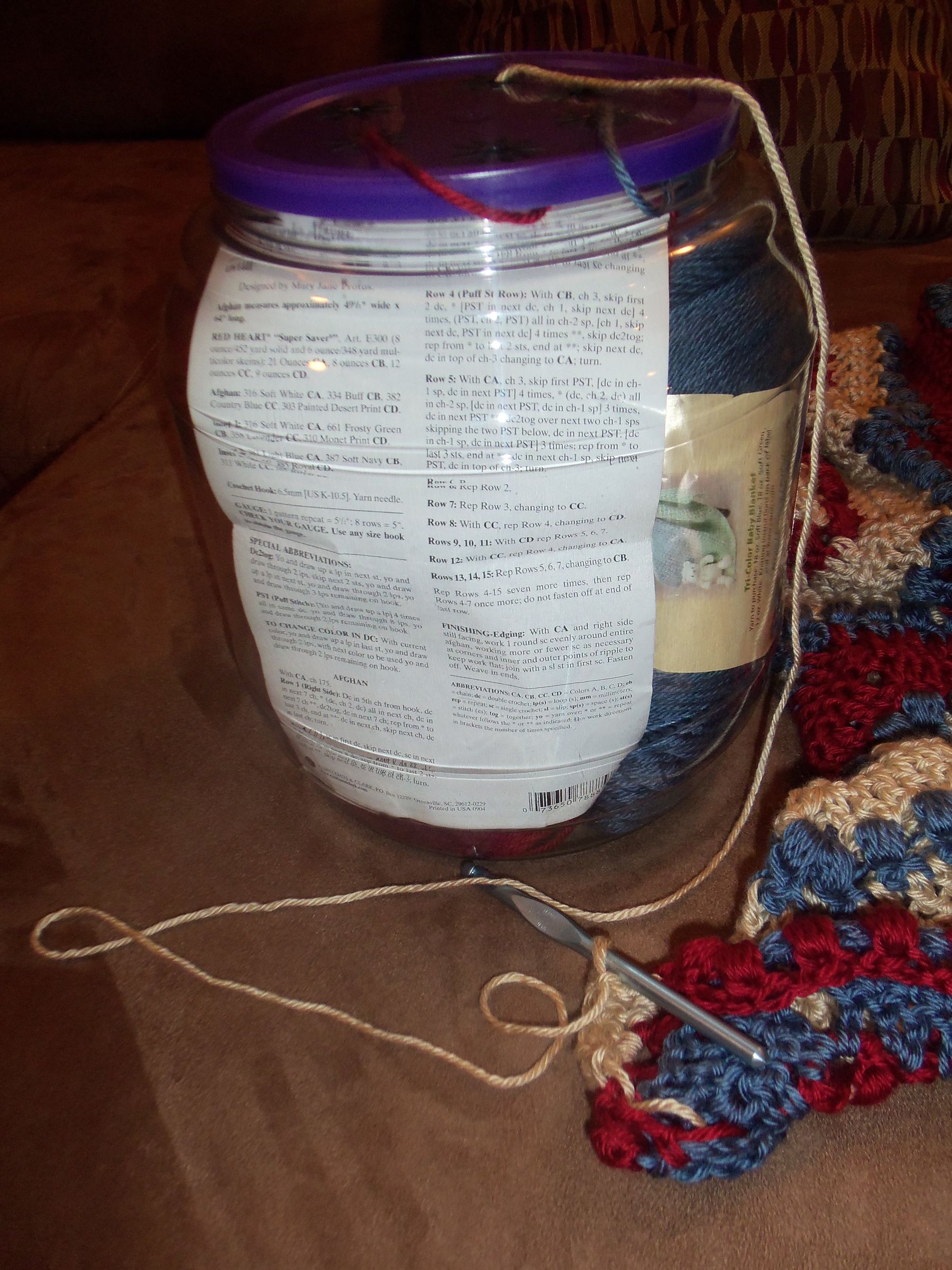 6 Skein Yarn Caddy Instructables