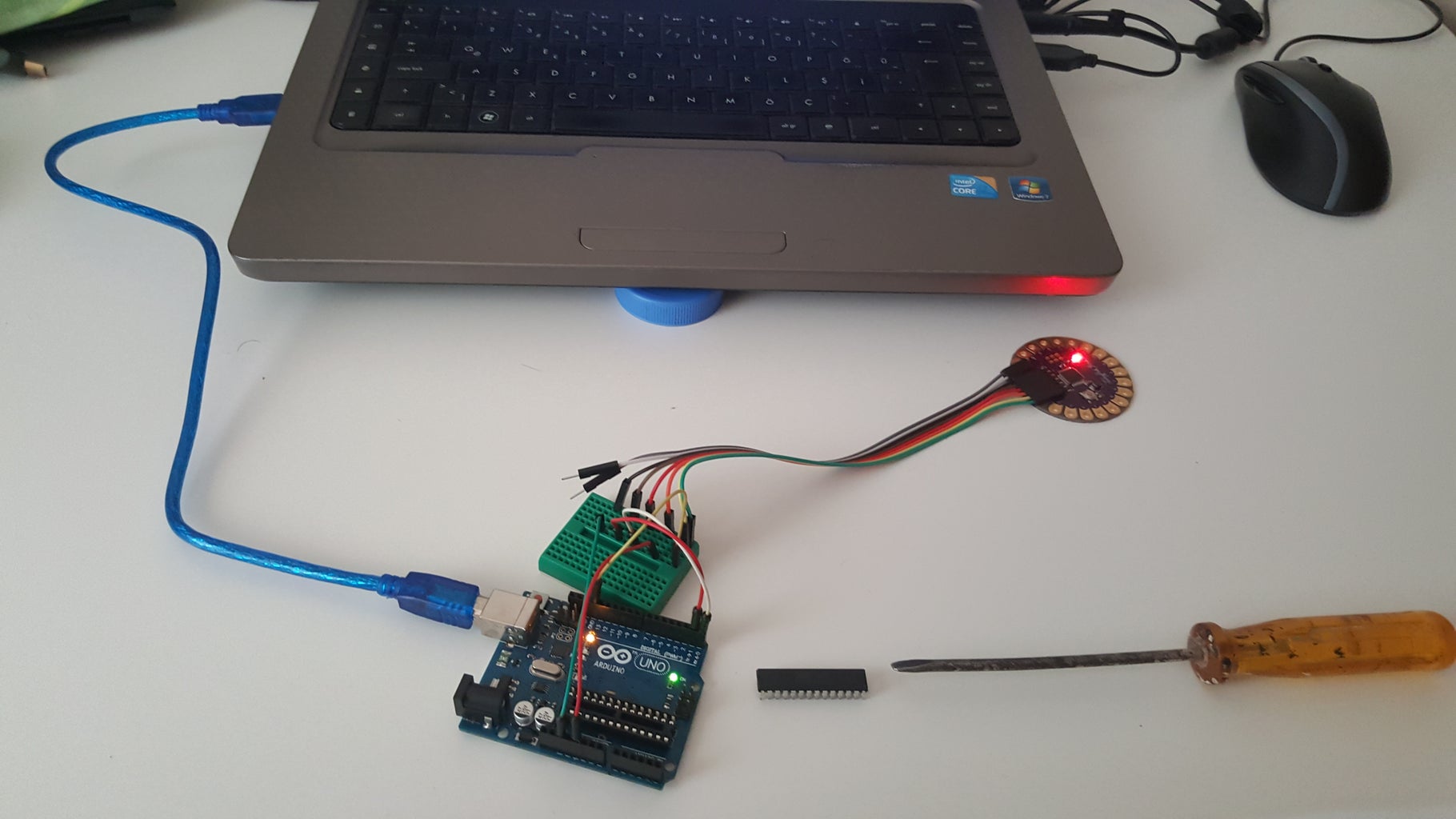 How to Upload Codes to Lilypad Arduino Without FTDI With Using Arduino ...