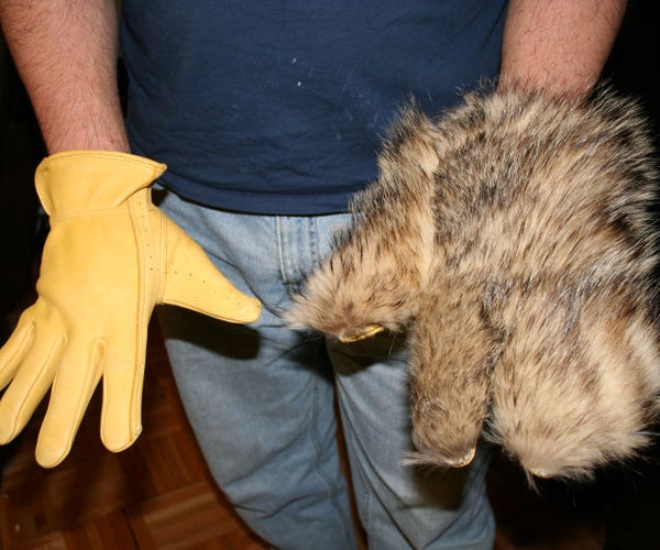 Badger Fur Gloves