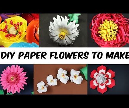 6 diy paper flowers to make DIY Project DIY Project Image