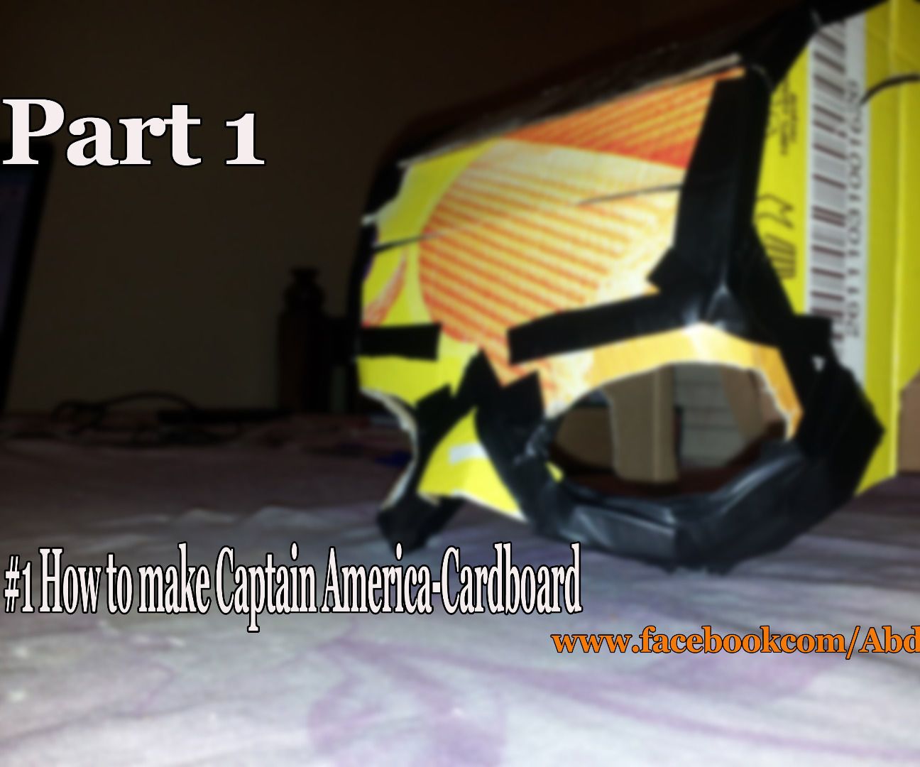 1 How to Make Captain America Helmet 13 Cardboard (Part 1) 3 Steps