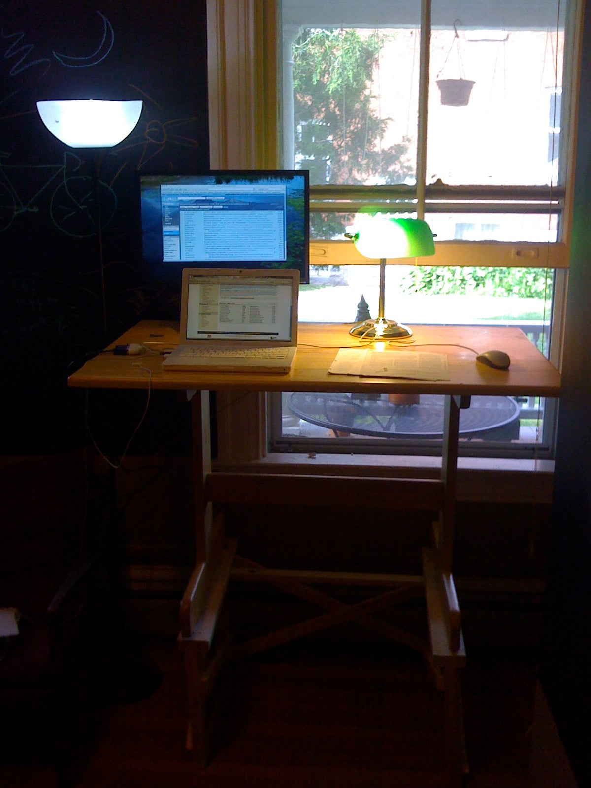DIY Standing Desk (in Prep for Treadmill Desk) 5 Steps Instructables