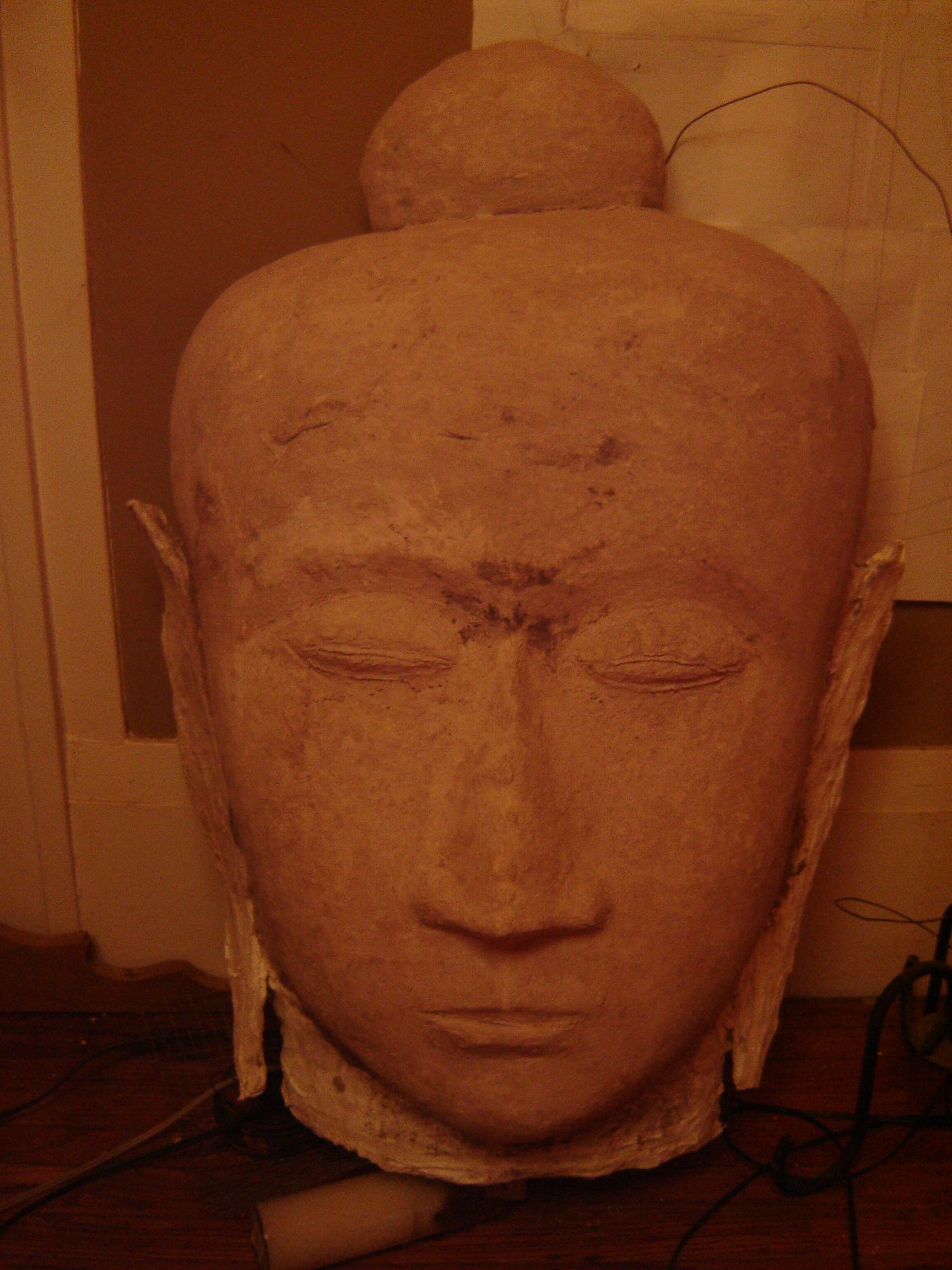 Giant Concrete Buddha Head Garden Sculpture 16 Steps (with Pictures