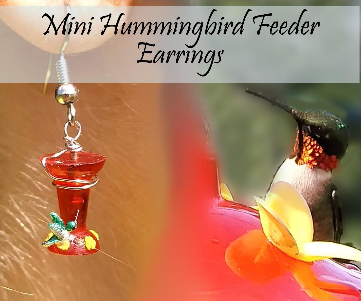 Mini Hummingbird Feeder Earrings 10 Steps (with Pictures) Instructables