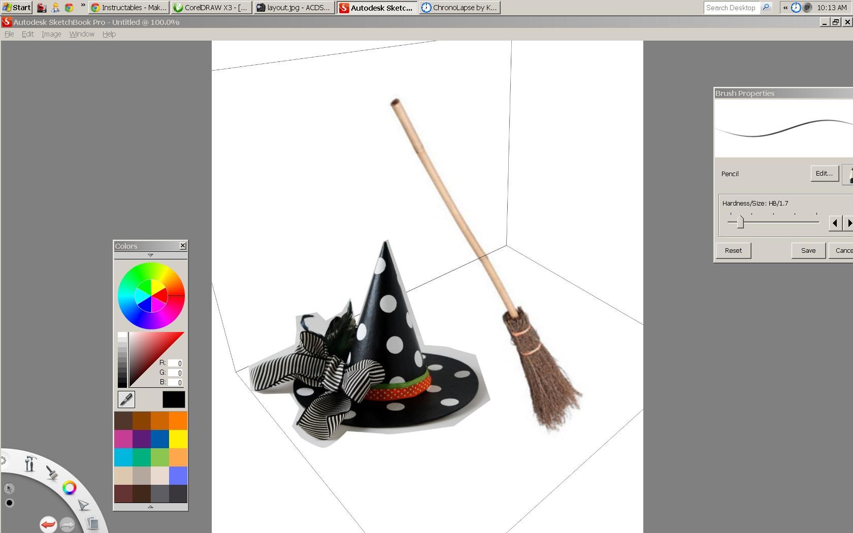 3D Drawings in Autodesk Sketchbook Pro 6 9 Steps (with Pictures