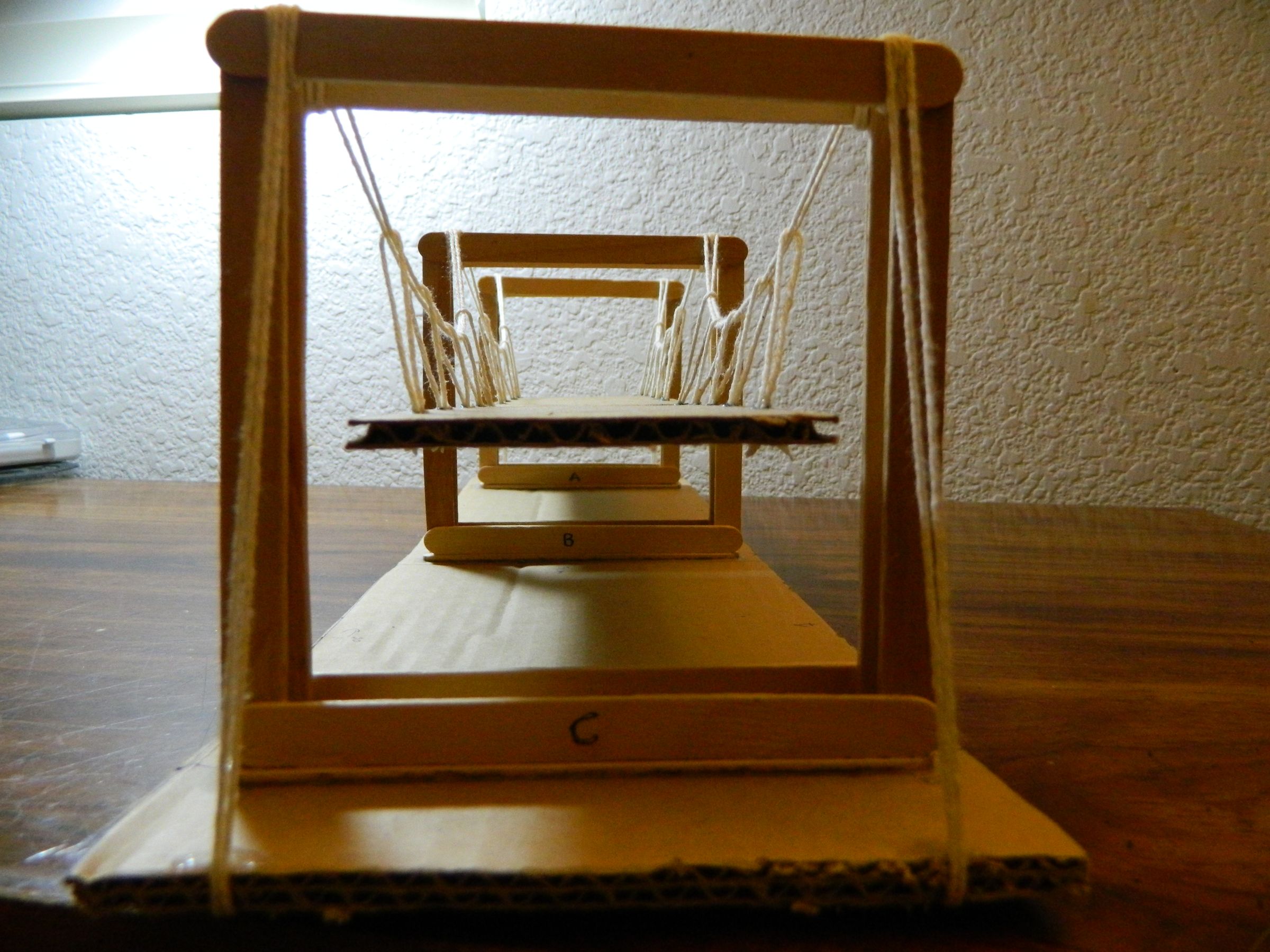 Simple Suspension Bridge Model 8 Steps Instructables