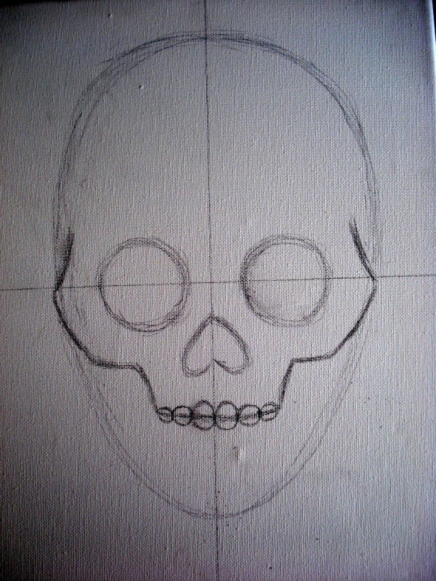 pix Skeleton Painting Easy Canvas graphic sugar skull painting 24 steps