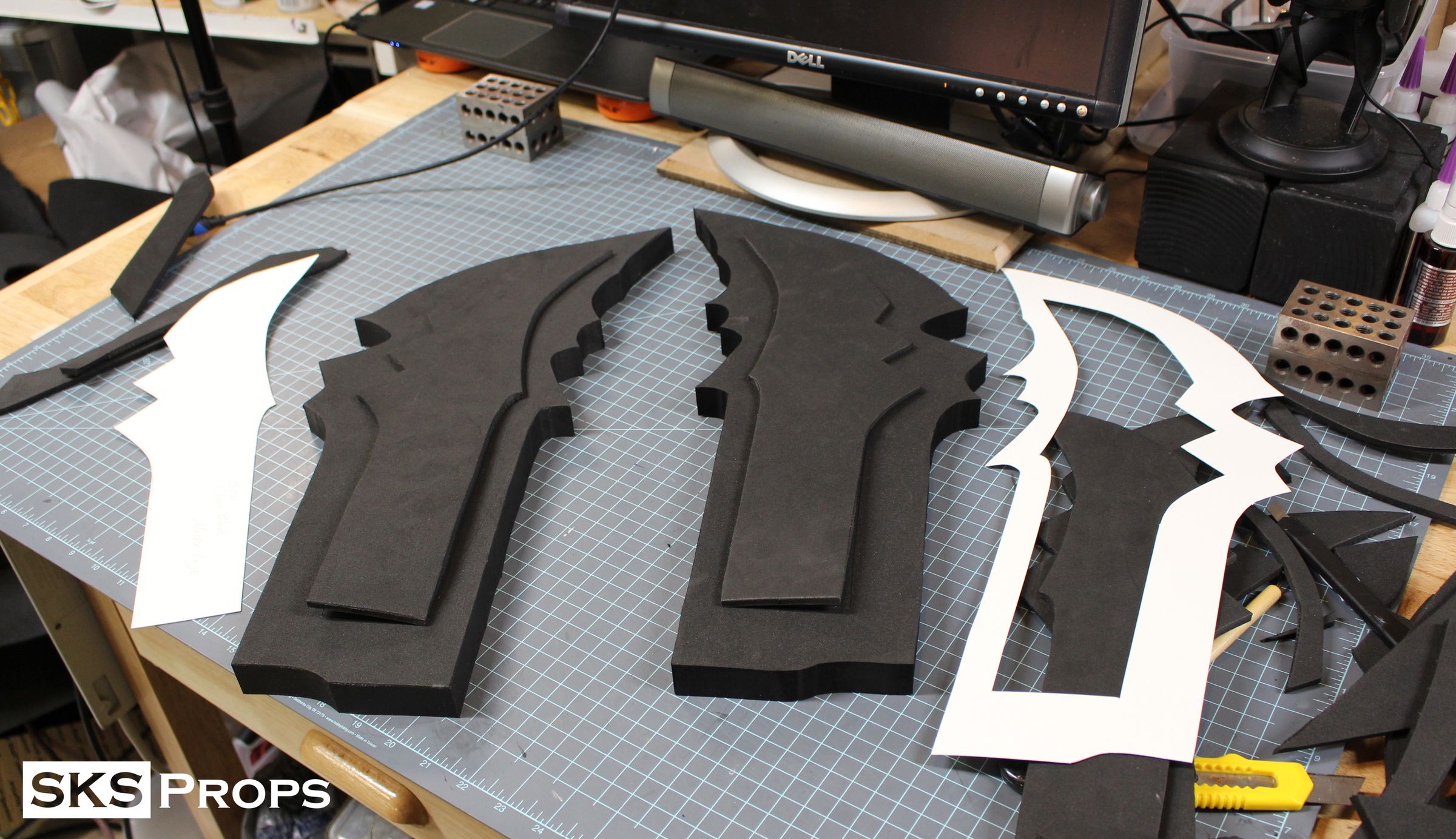 God of War Foam Cosplay Blades of Chaos SKS Props 18 Steps (with