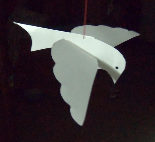 Paper Dove, Bird Ornament 4 Steps Instructables