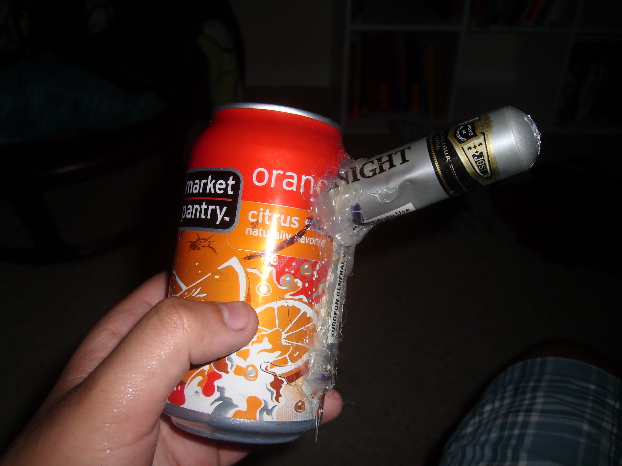 How to Make a Watering Can Out of a Soda Can and Cigar Tube 5 Steps