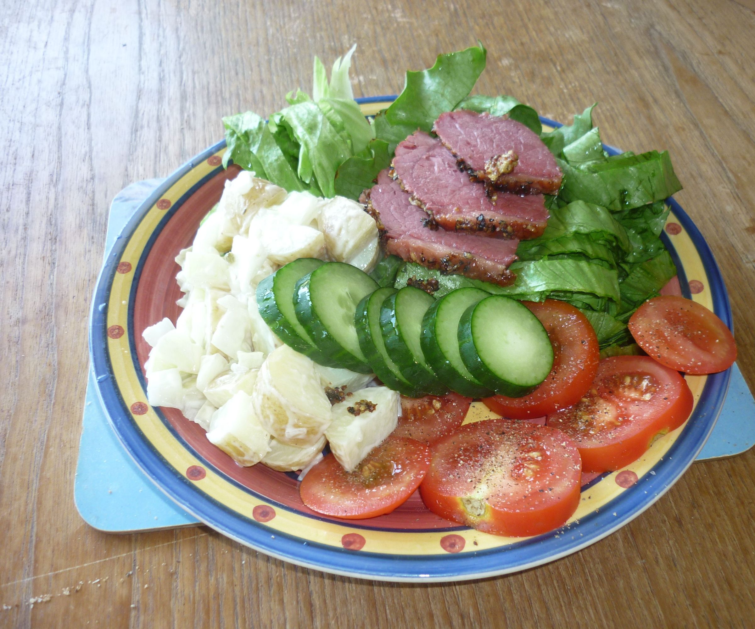 DIY guide for Roasted Corned Beef Salad with step-by-step instructions