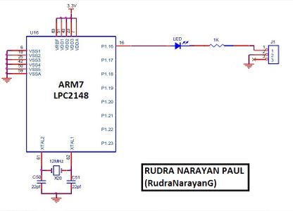 Blinking LED Using ARM7 LPC2148 Microcontroller : 5 Steps - Instructables