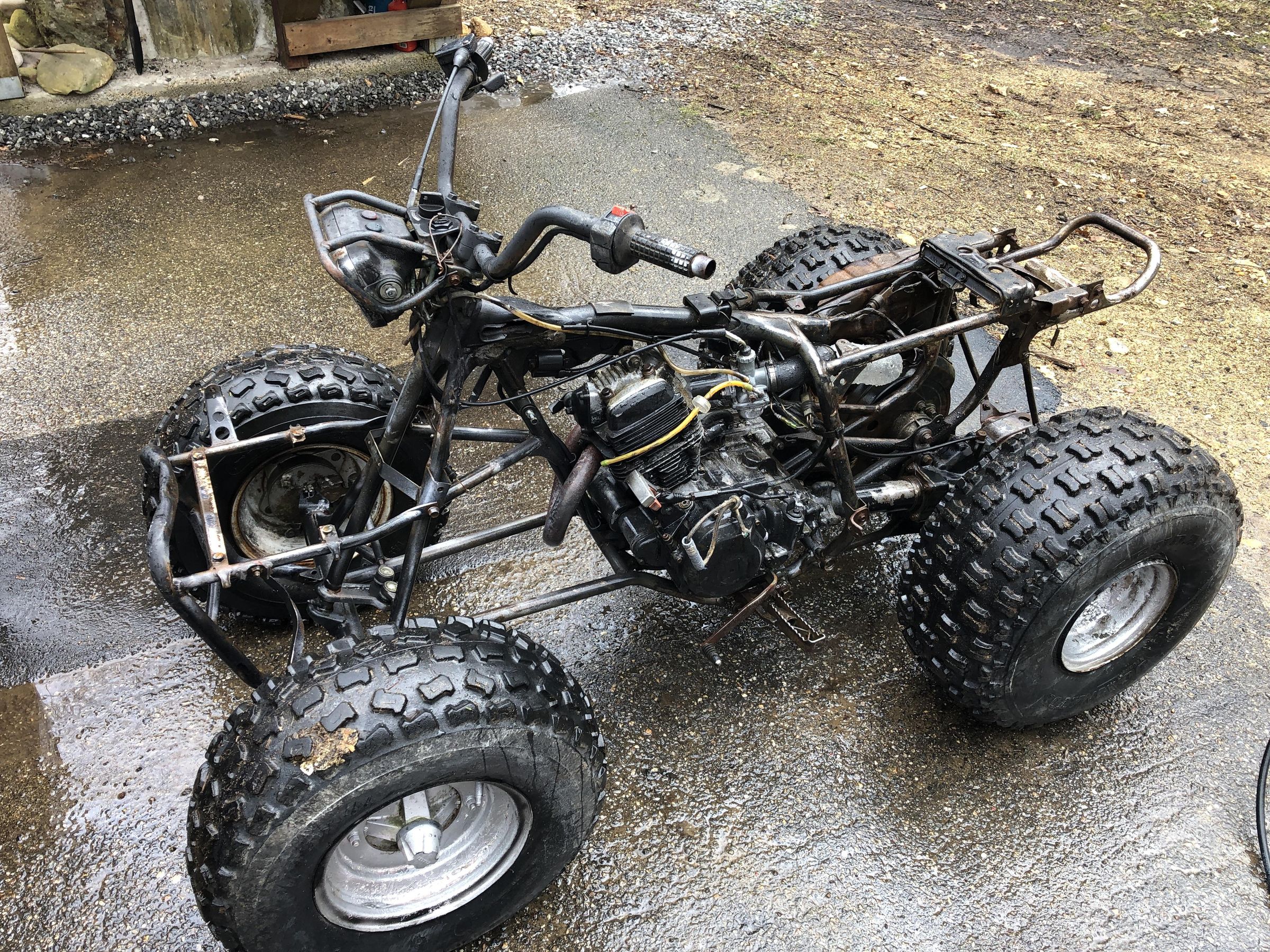 A 400 Quad Rebuilding a 240 1985 Yamaha Moto 4 Four Wheeler on the Cheap 9 Steps (with
