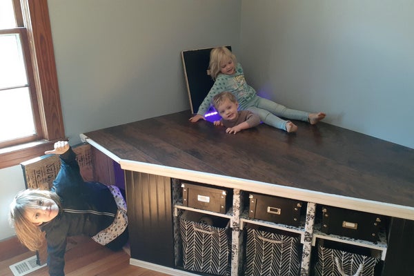 Children's Play Stage (with Secret Trapdoor and Play-area!)