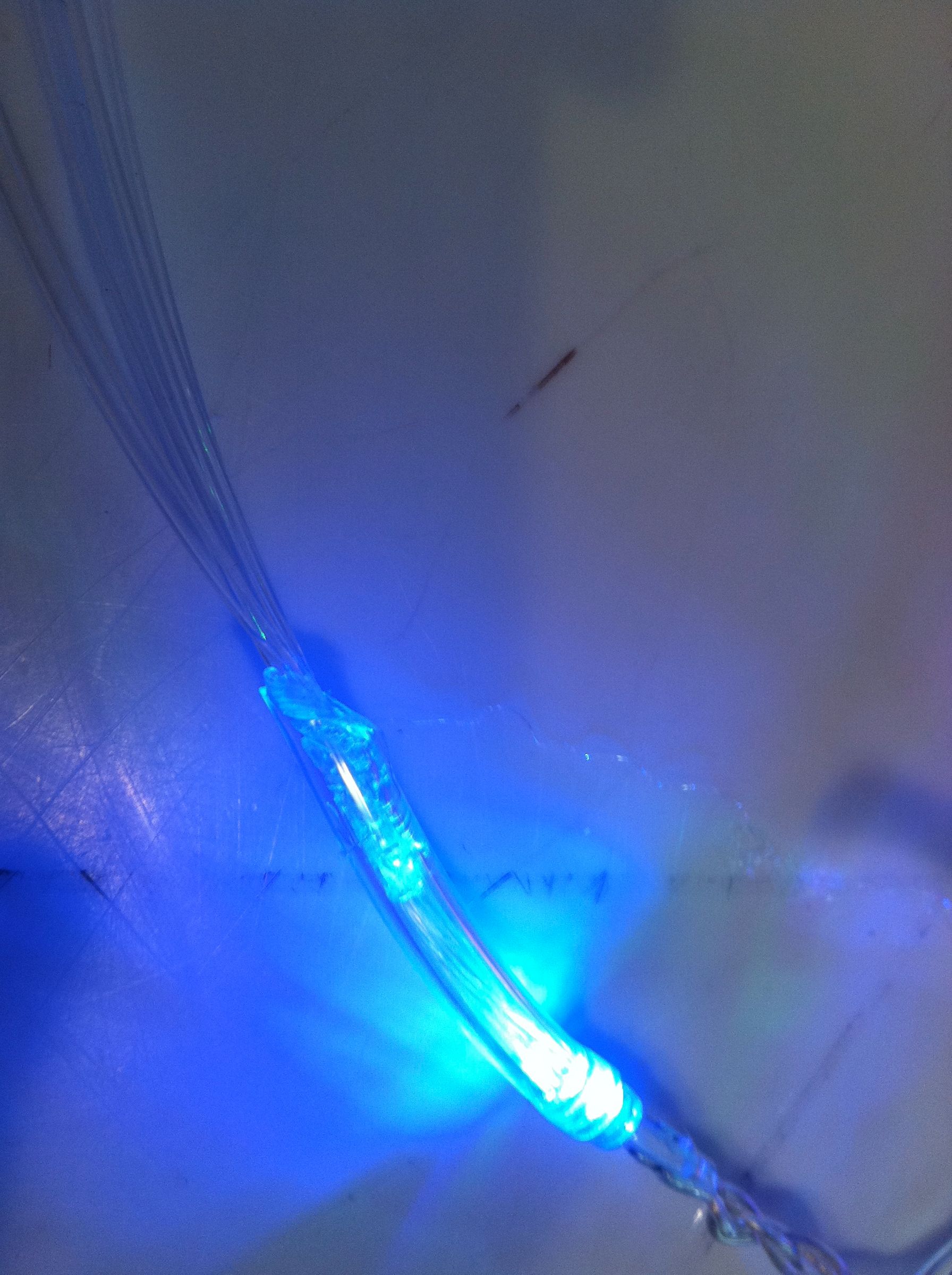how to attach fiber optic filament to an led DIY Project - Step-by-Step ...