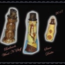 Boneco de neve de madeira torneado em torno