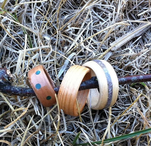 Bent wood ring wooden rings for men Wooden ring wooden proposal ring Wenge wood Wood ring