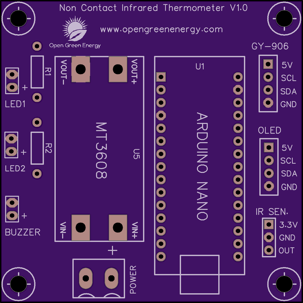 DIY Non Contact IR Thermometer V10 16 Steps with Pictures Circuit Diagram