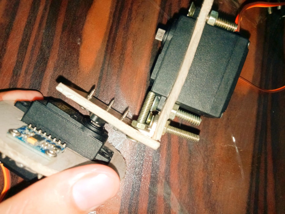 Next, Using the Same Method I Secured the Roll Servo. the Parts Are Specifically Designed to Easily Fit the MG995 Servos