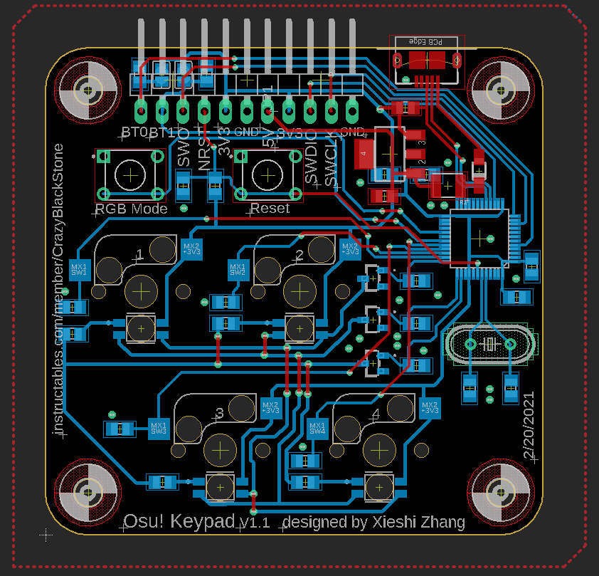 Stm32 Based Custom Gaming Keypad With Rgb Originally Made For Osu 33 Steps With Pictures Instructables Stm32 Based Custom Gaming Keypad With Rgb Originally Made For Osu 33 Steps With Pictures Instructables