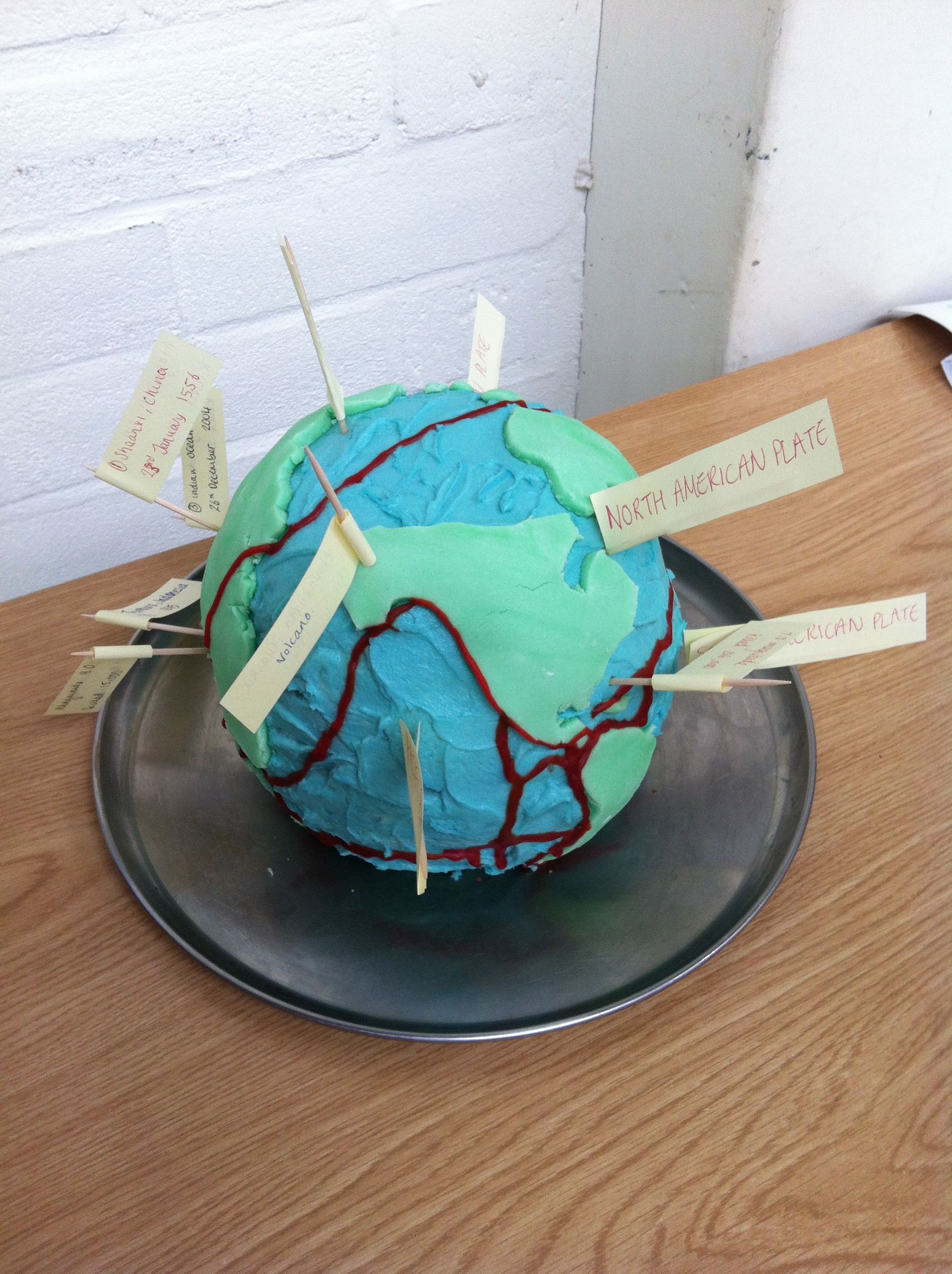 Geography World Globe Cake 7 Steps Instructables