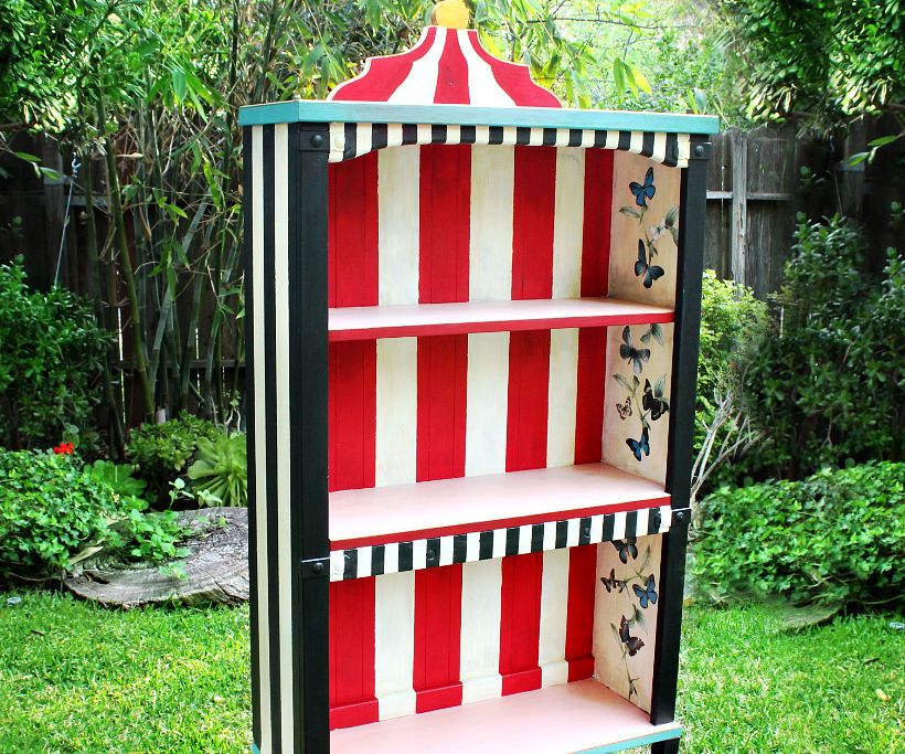 alice in wonderland bookcase DIY Project DIY Project Image