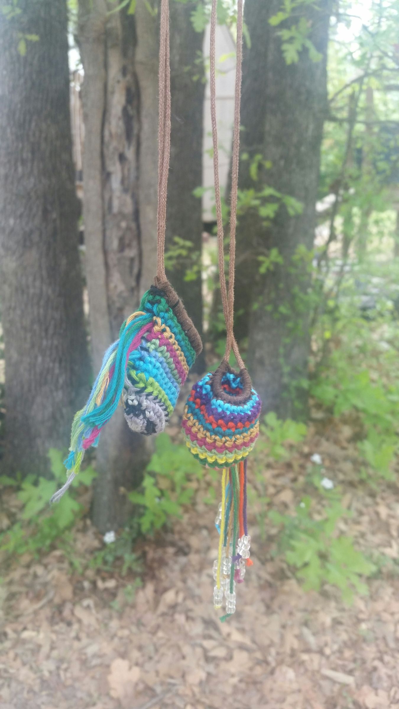 Crochet Pouch Necklace 3 Steps Instructables
