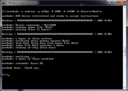 How to Change Fuse Bits of AVR Atmega328p - 8bit Microcontroller Using ...