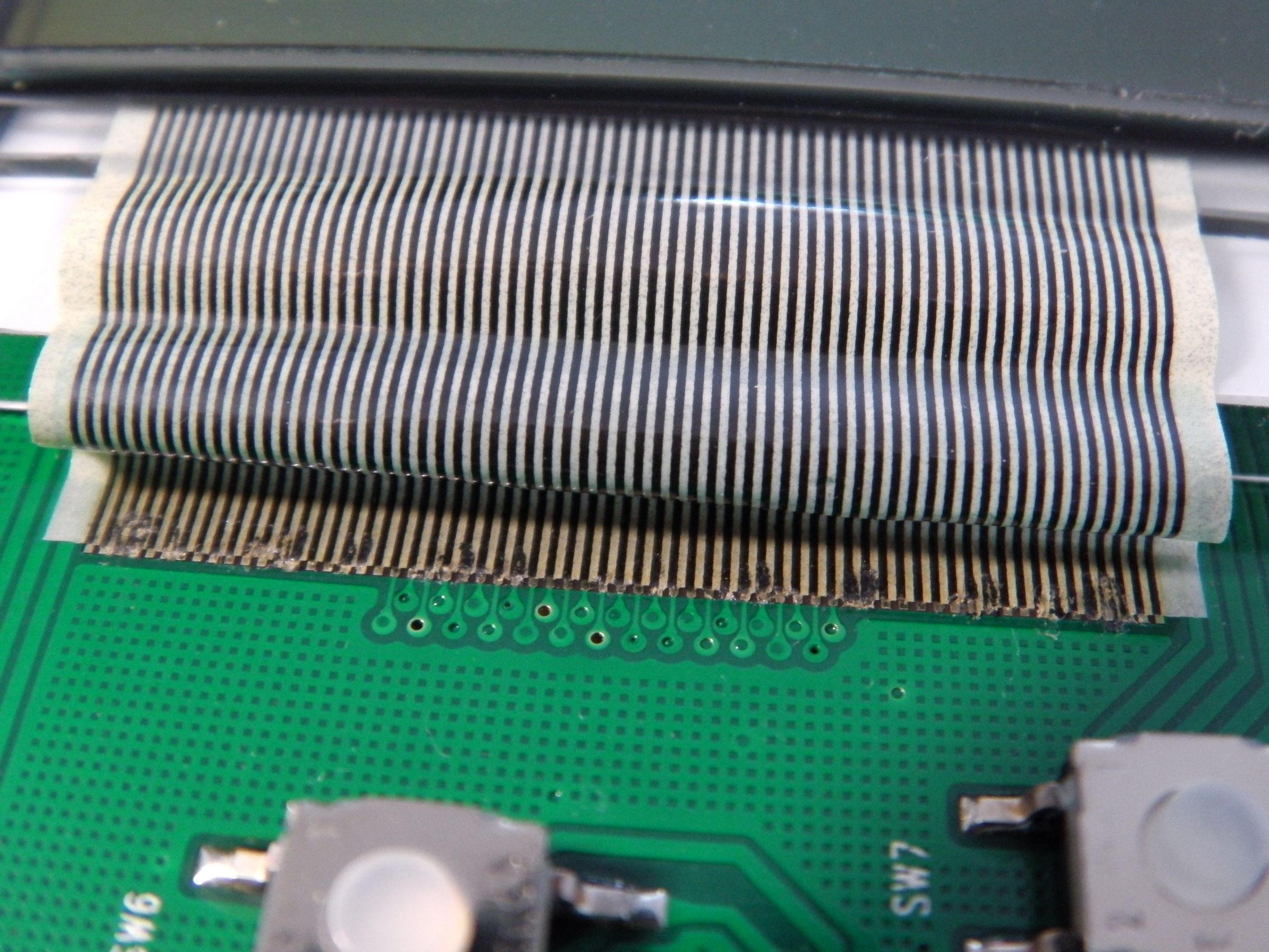 How to Remove and Reattach LCD Ribbon From a PCB With a Fine Pitch 9