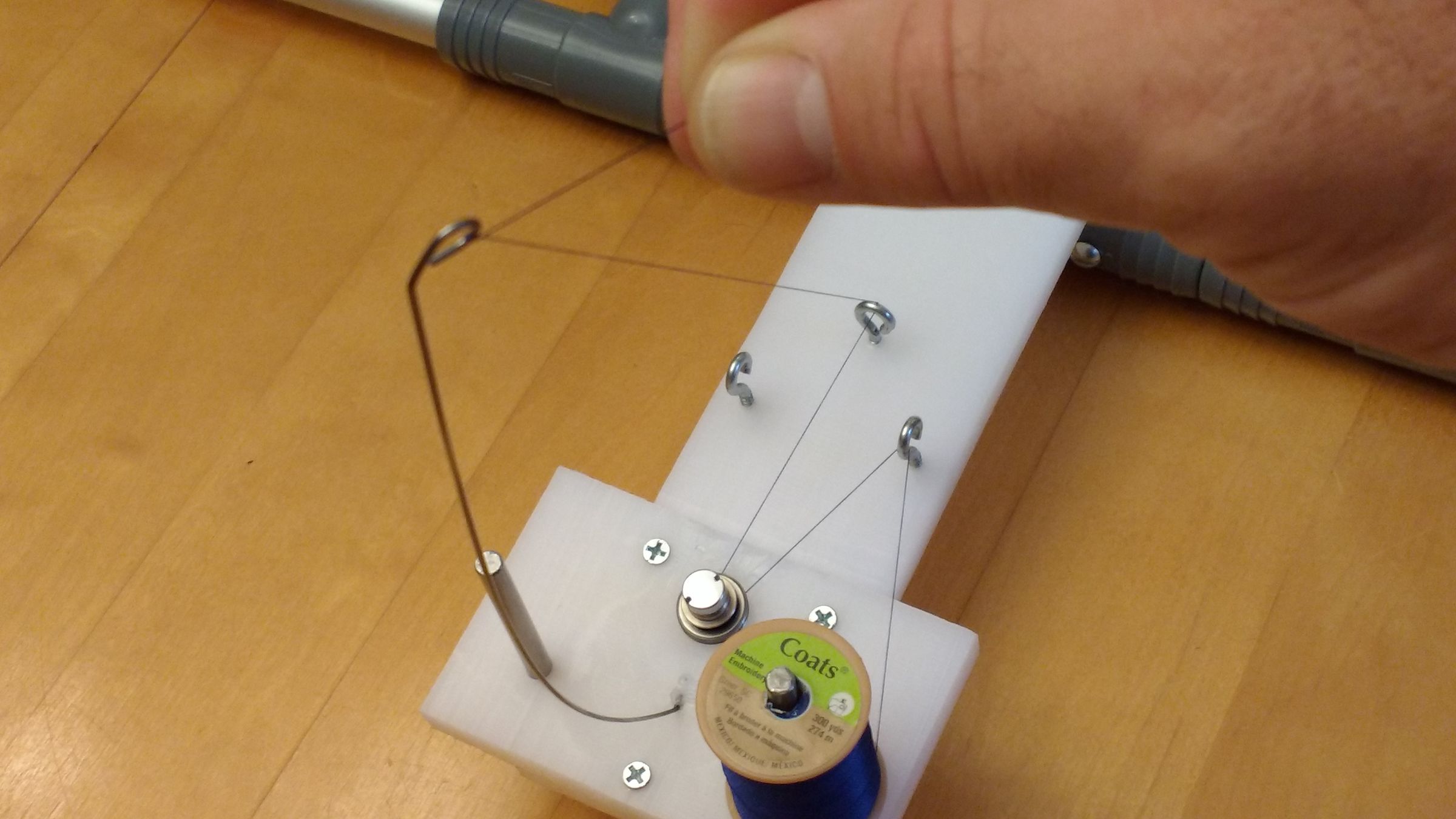 Fishing Rod Wrapping Jig Made From Crutches & HDPE Cutting Board 8 Steps (with Pictures