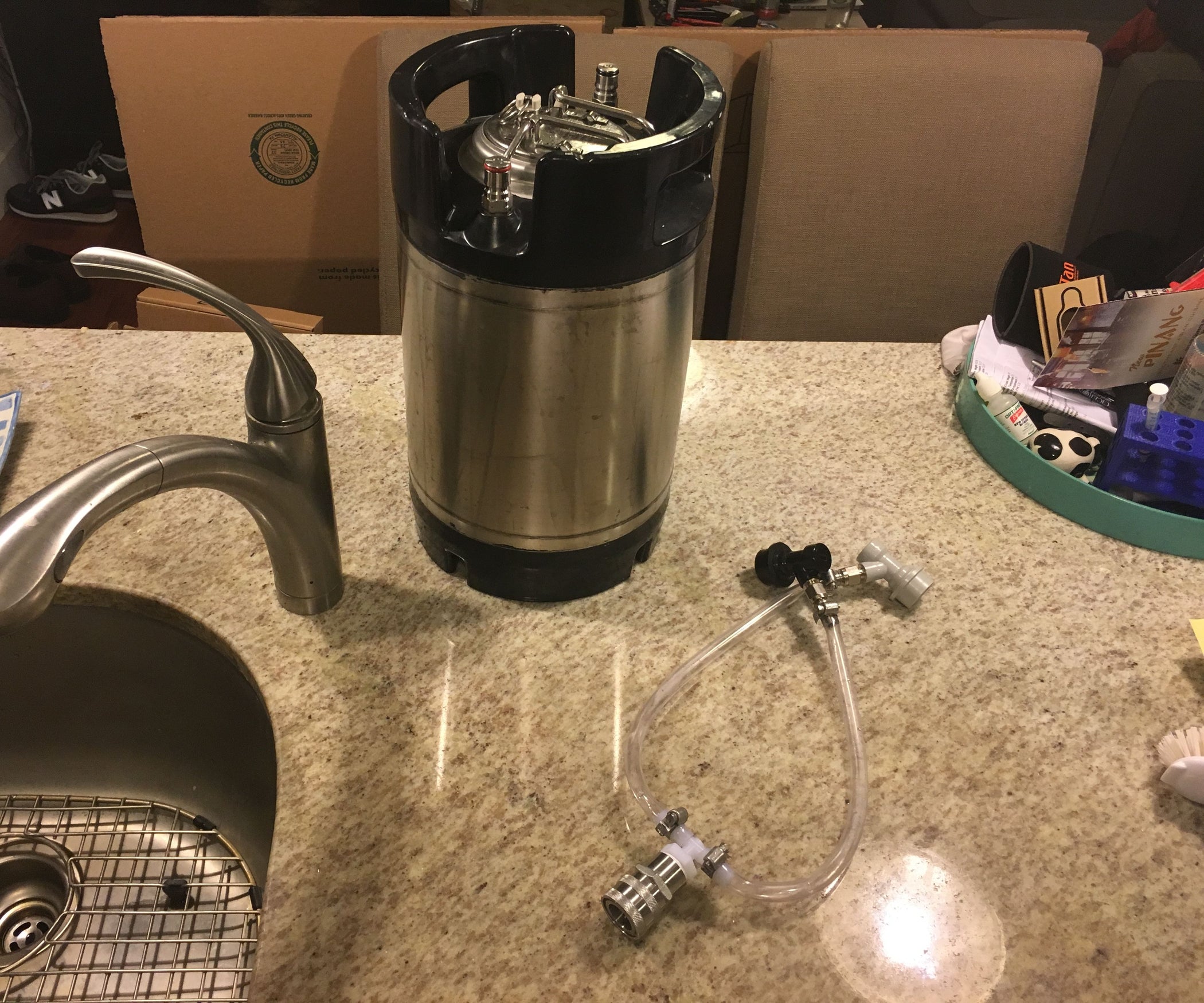 Simple Homebrew Beer Keg Washer 3 Steps Instructables