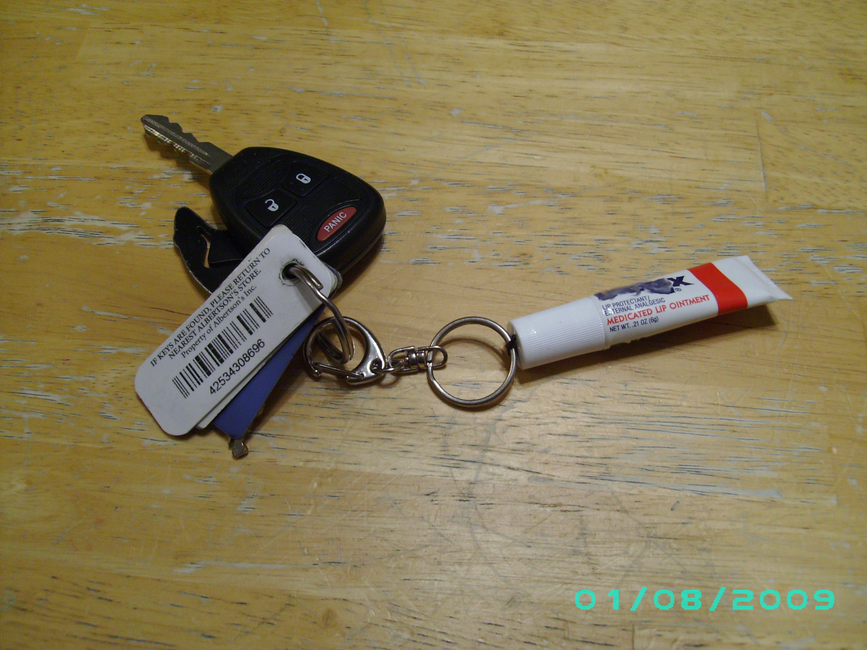 chapstick keychain