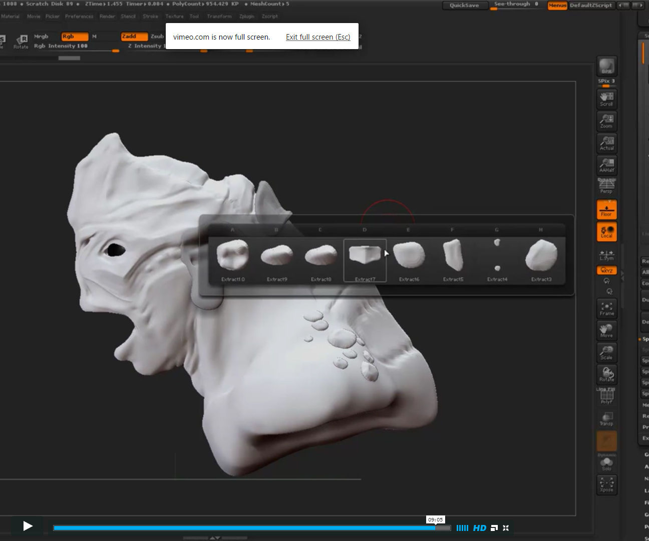 vimeo zbrush tutorials