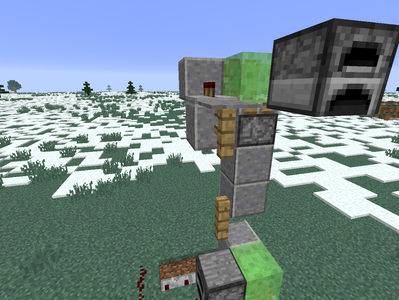 Minecraft Slime Block Elevator 3 Steps Instructables